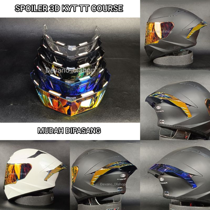 spoiler 3D helm KYT TT course termurah ttcourse helm kyt ttc