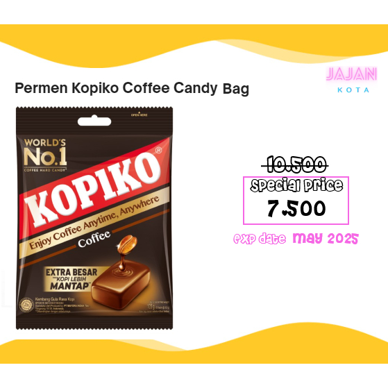 

Permen Kopiko Coffee Candy Bag isi 30 pcs