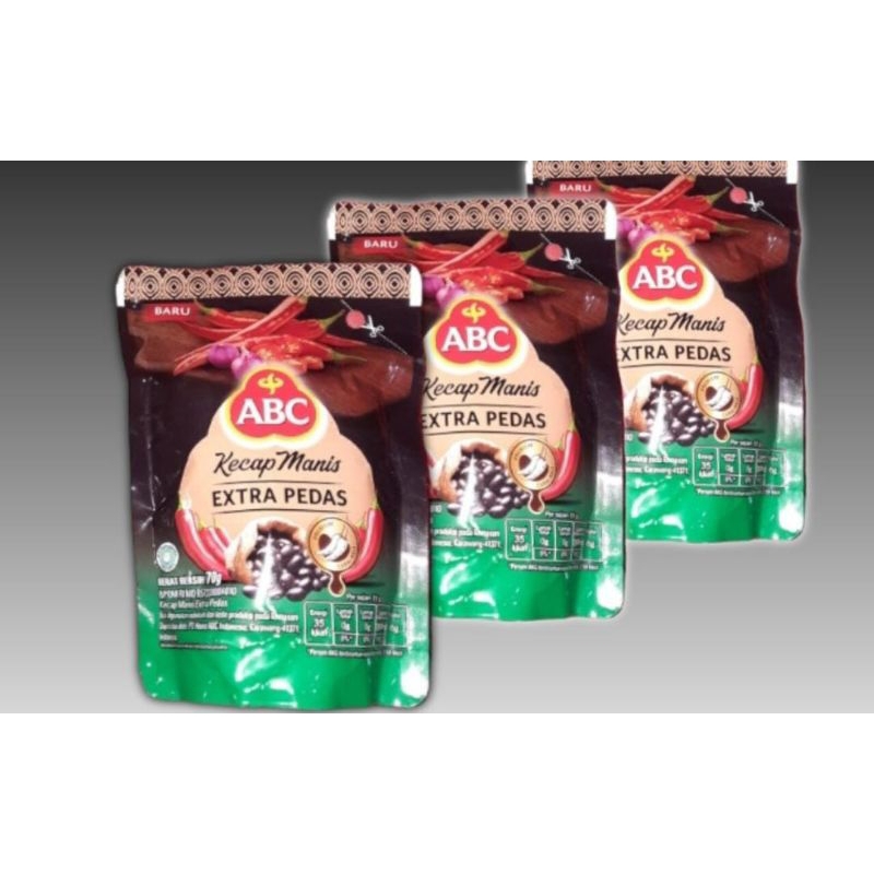 

Kecap extra pedas ABC(sambel kecap) isi 5 pcs*