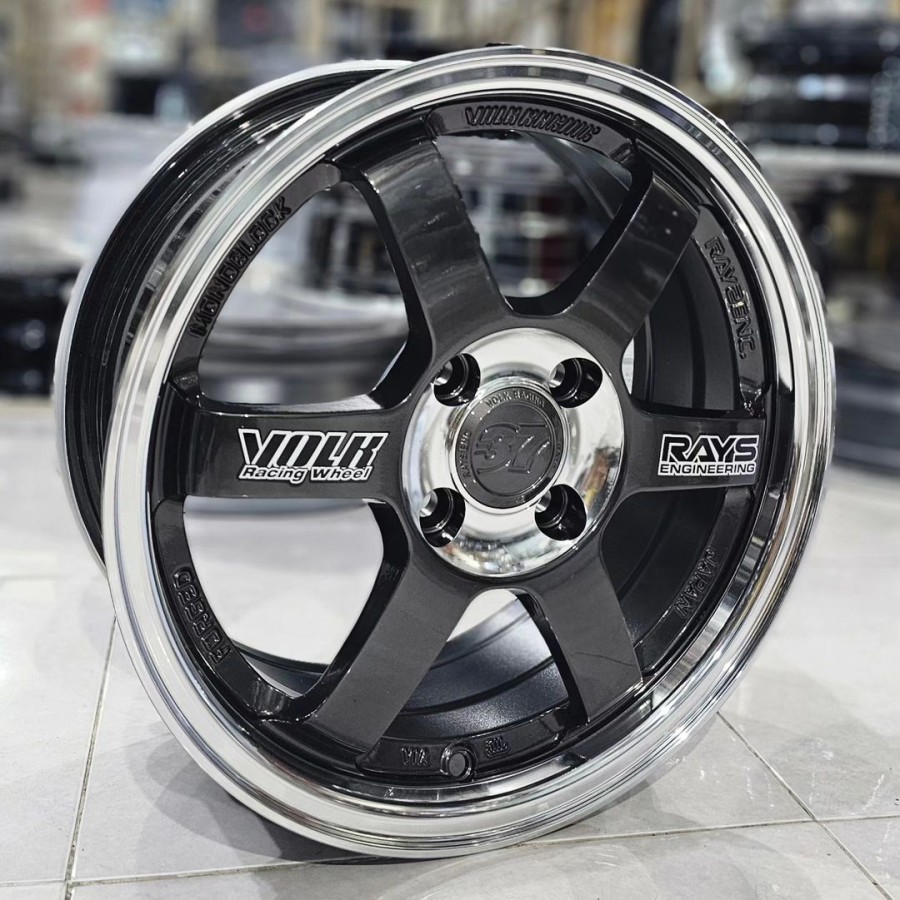 velg racing ring 15 VOLKRAYS TE37 ET 42 velg mobil r15 brio ignis mobilio city jazz yaris