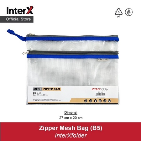 

InterX Zipper Mesh Bag B5 Inter X