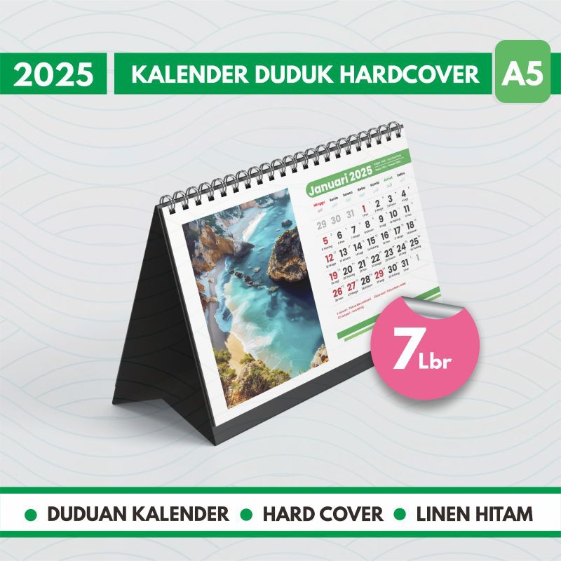 

kalender custom 2025, kalender duduk 2025, kalender hardcover 2025