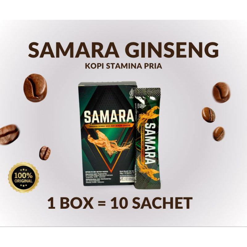 

SAMARA Ginseng minuman serbuk herbal 1 Box (isi 10 saset)