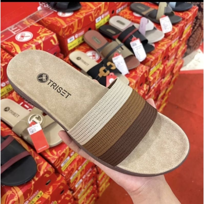 Sandal Triset selop rajut wanita dewasa | sandal selop rajut | sandal triset rajut | sandal wanita d