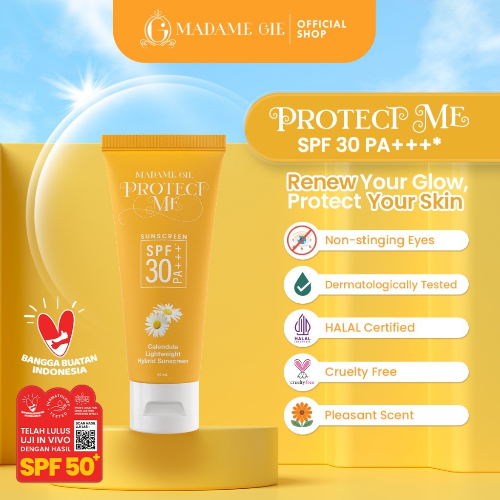 Madame Gie Madame Protect Me Sunscreen SPF 30 - Madame Protect Me Let’s Glow Tinted Sunscreen