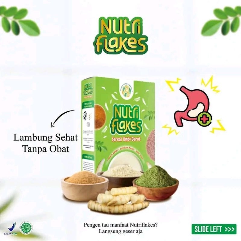 

NutriFlakes|Sereal Umbi Garut|Solusi asam lambung dan Maag