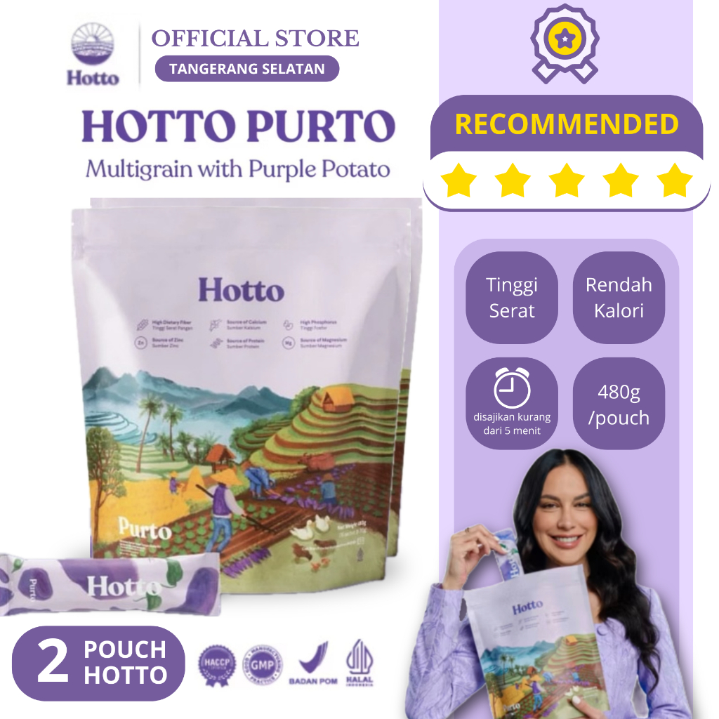 

HOTTO PURTO 2 POUCH MULTIGRAIN MINUMAN SEHAT DIET HOTO PUTRO