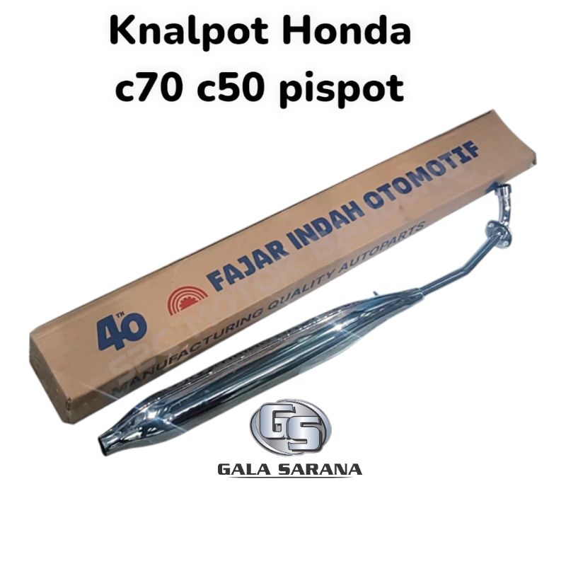 knalpot Honda c70 c50 pispot detail original