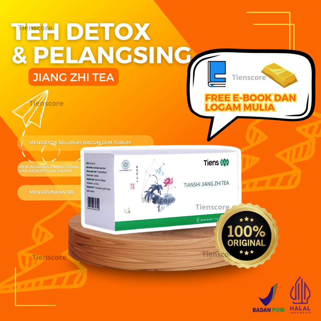 

Teh Pelangsing Tiens Jiang Zhi Tea Herbal Alami Detox Penurun Berat Badan Cepat Aman Original