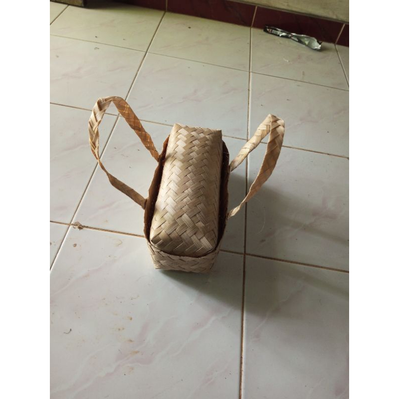 besek anyaman bambu persegi panjang jinjing ukuran 10x20 10x25 12x20 12x25 Fixie 15x30 20x30 warna n
