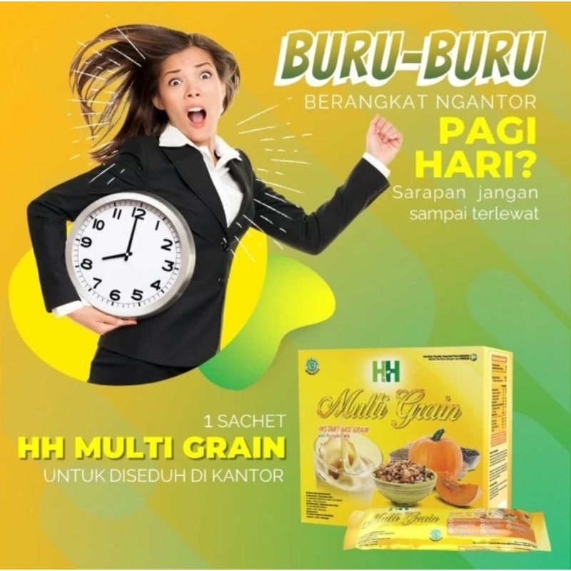 

HH MULTIGRAIN HWI ORIGINAL BPOM/MINUMAN DIET SEHAT BERGIZI/SUPERFOOD/AMAN UNTUK DIABETES