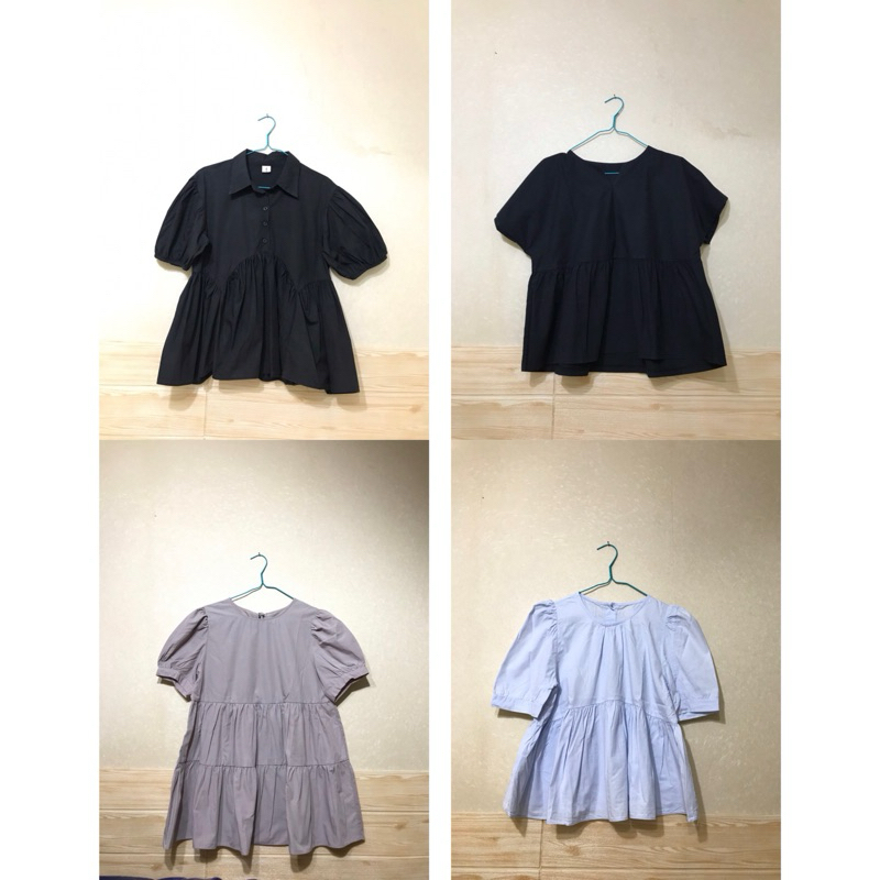 Blouse Wanita / Blouse Hitam / Blouse Hitam Wanita / Blouse Baby Doll / Blouse Preloved