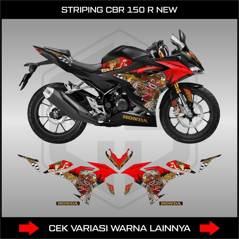 Striping Sticker Motor Cbr 150 R New K45R Thn 2021 - 2024 / Stiker Decal Honda Cbr 150R New K45r Mot