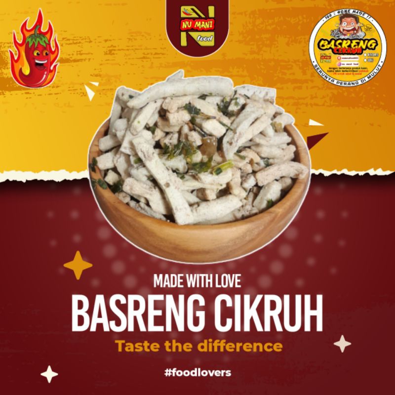 

NUMANI Basreng Cikruh Gurih Original 1KG - Camilan - Makanan Ringan - Snack