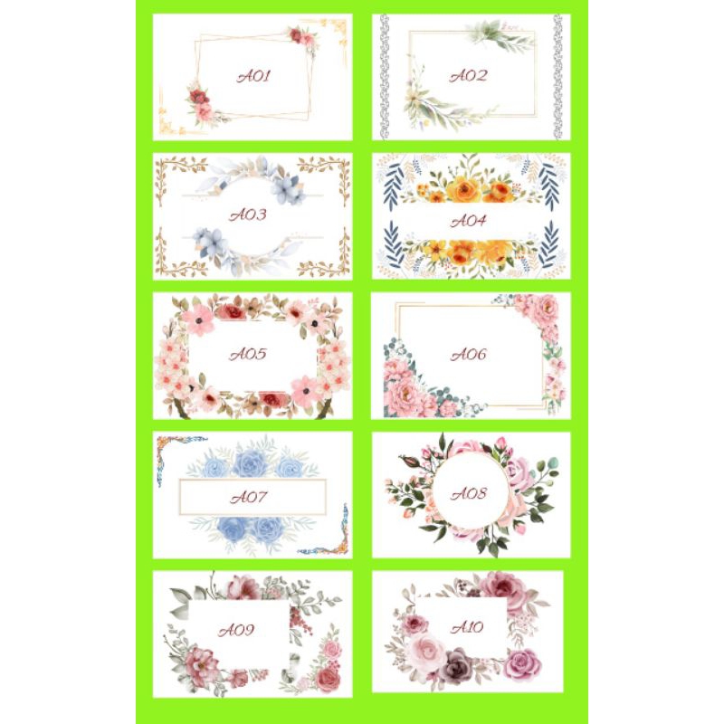 

AMPLOP KONDANGAN NAMA 1 pak isi 50 pcs