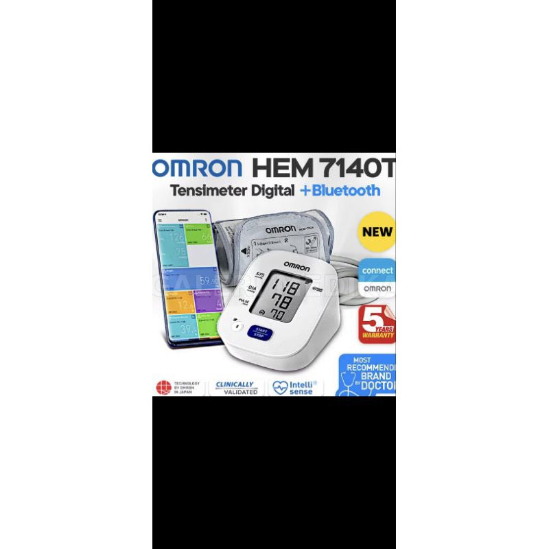 Tensimeter Digital Omron HEM-7140T Bluetooth Tensimeter Omron 7140T1

