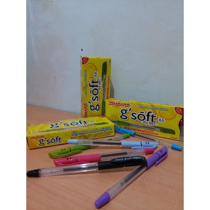 

STOCK LAMA (CUCI GUDANG)HARGA DISKON!!!Pulpen/Pena/Ballpoint STANDARD G'Soft 0,5 - Warna Hitam