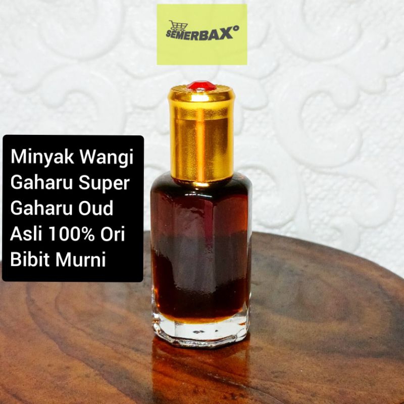 Minyak Wangi Gaharu Super Gaharu Oud Asli 12ml Original Bibit Murni