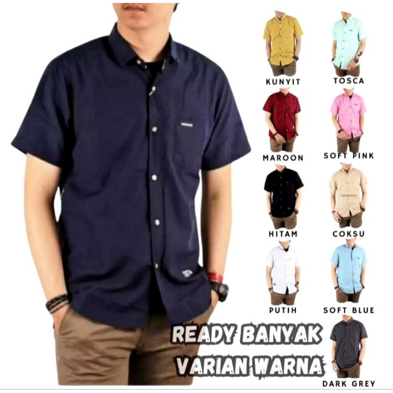 random kemeja polos pria||kemeja polos pria kerja||kemeja polos pria kerja