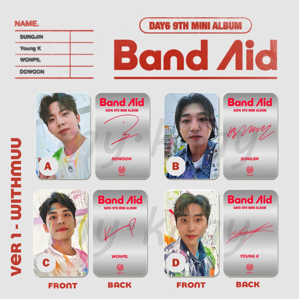 PC-1774, Unofficial Photocard DAY6 Band Aid POCA 2 sisi