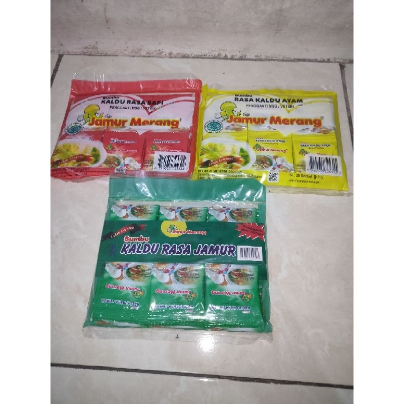 

Kaldu jamur saset 3gr original ayam sapi MPASI non MsG sintetik affiashop