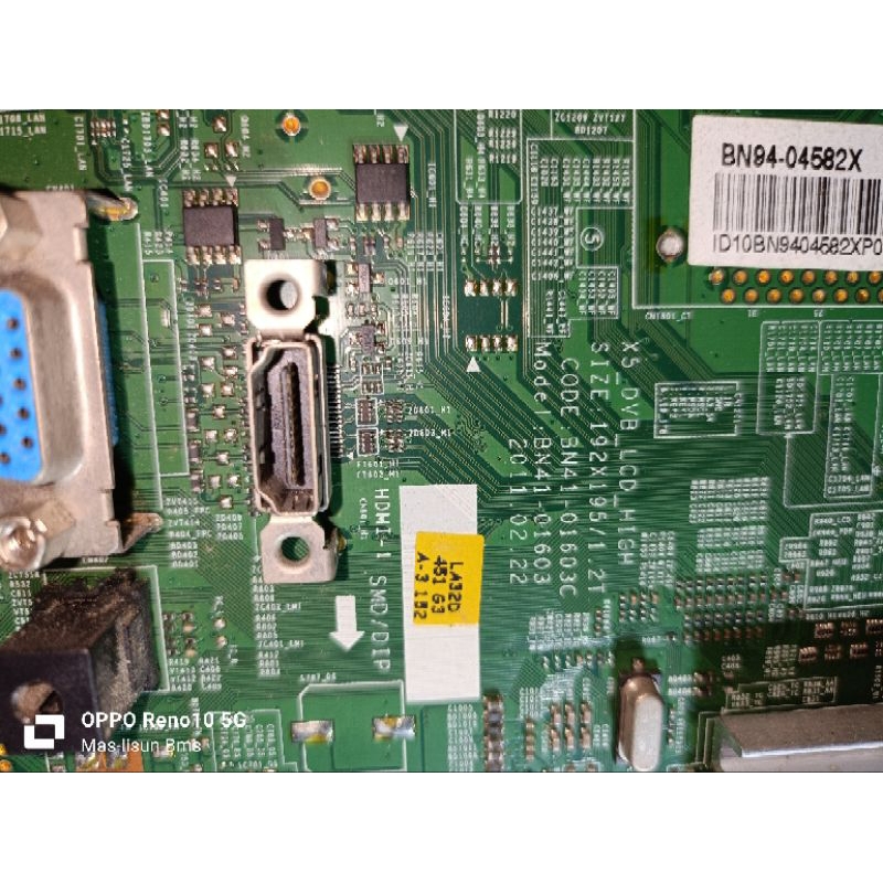 MB LED TV SAMSUNG UA 46D550 ; Kondisi. Bekas