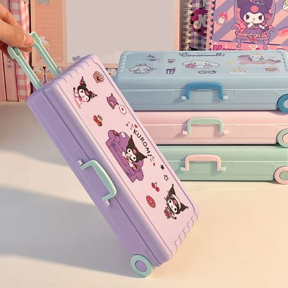 

gk Mikado - KP192 Kotak Pensil Bentuk Troli Lucu Alat Tulis Dua Lapis Koper Pencil Case Alat