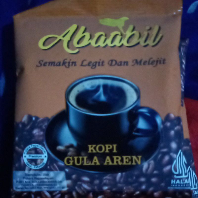 

Kopi Ababil - kopi asli Gula aren 100% Isi 10 Pcs