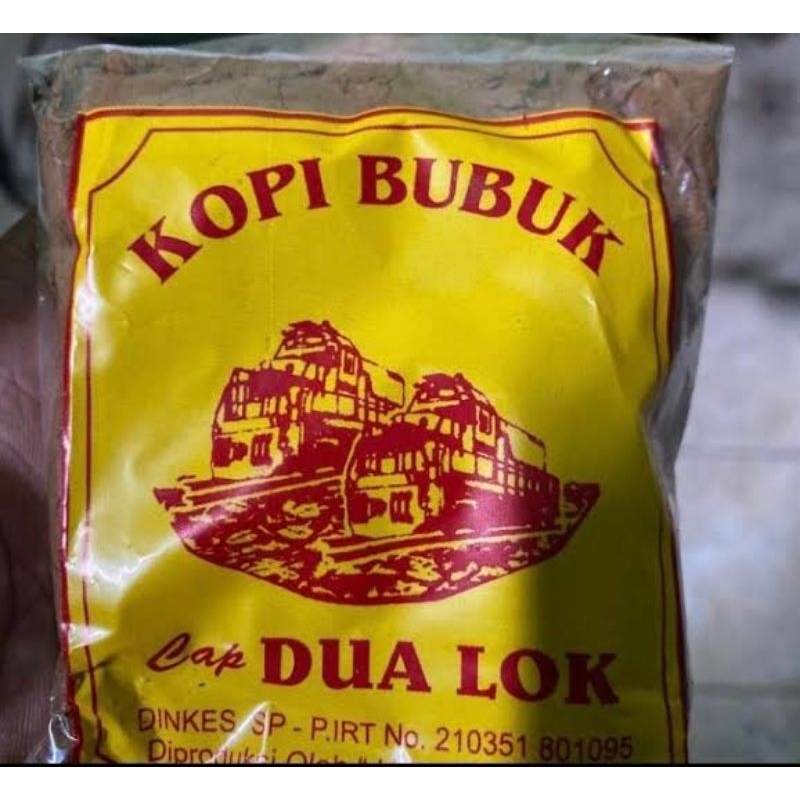 

kopi bubuk cap 2 lok isi 10 bungkus