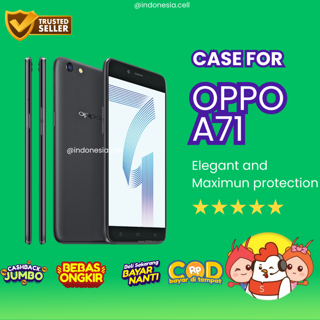 CASE OPPO A71 / KESING OPPO A71 / CASE AIRBAG / CASE BENING CASE HITAM OPPO A71 / ANTICRACK OPPO A71