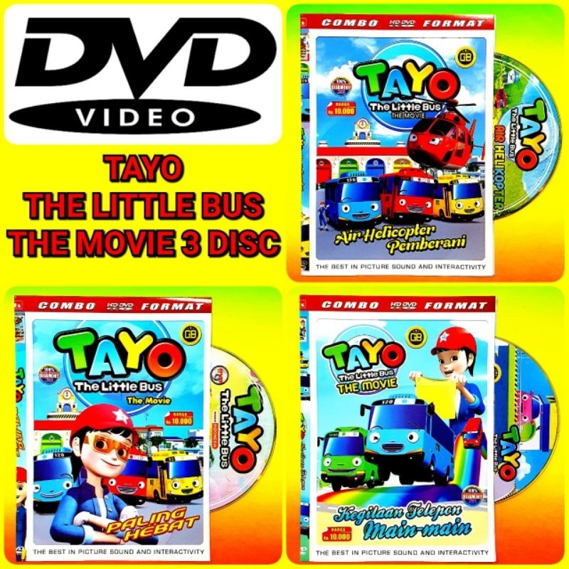 KASET DVD ANAK2 CARTOON TAYO THE LITTLE BUS-LENGKAP FULL BOX