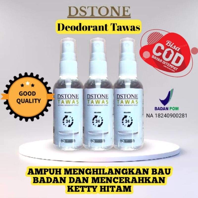 TAWAS DEODORAN BAU BADAN ORIGINAL / DSTONE TAWAS / TAWAS KETIAK HITAM