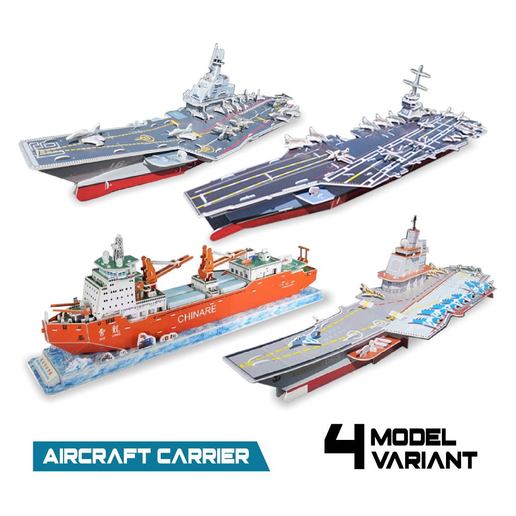 PUZZLE 3D KAPAL MINIATURE UKURAN BESAR AIRCRAFT CARRIER