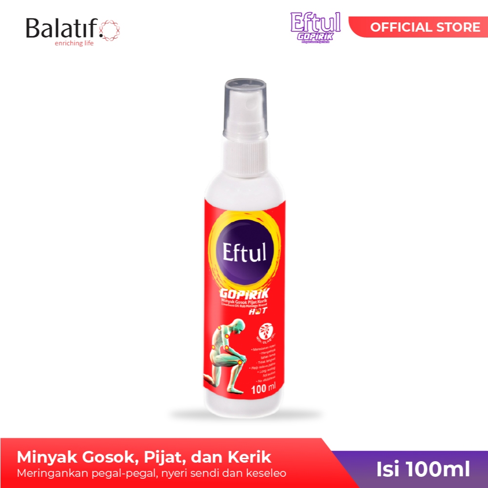 EFTUL GOPIRIK HOT Minyak Gosok untuk Meredakan Pegal Linu dan Keseleo