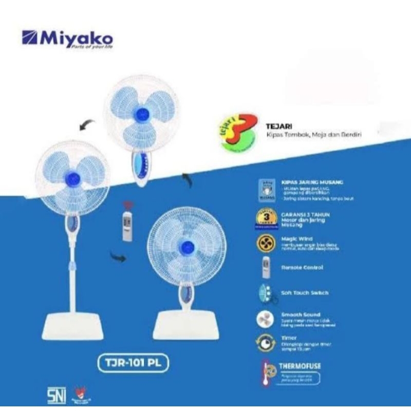 Stand fan Miyako TJR-101 3in1 remote