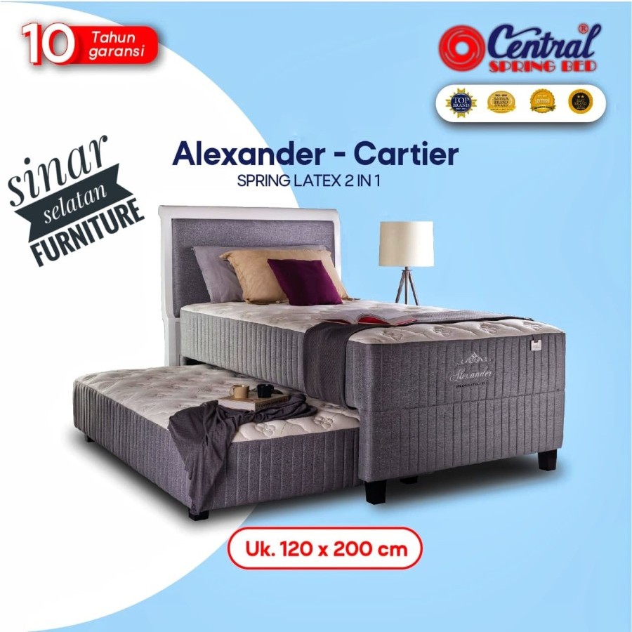 KASUR CENTRAL SPRING BED 2 IN 1 ALEXANDER CARTIER - 120x200