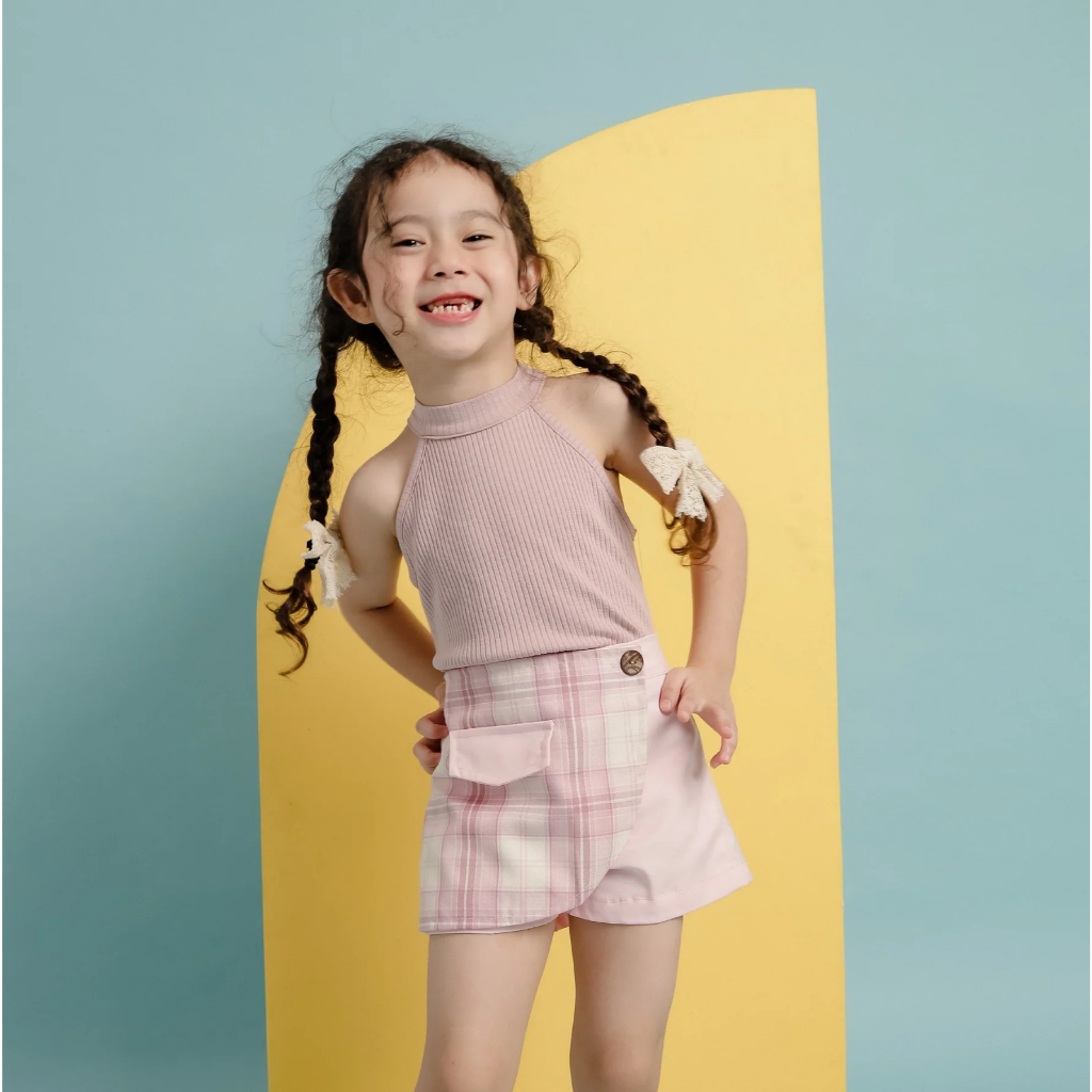 ZIEL KIDS - Wanda Top | Atasan Anak Perempuan Rib Knit | Umur 1 Tahun - 8 Tahun | Fashion Anak