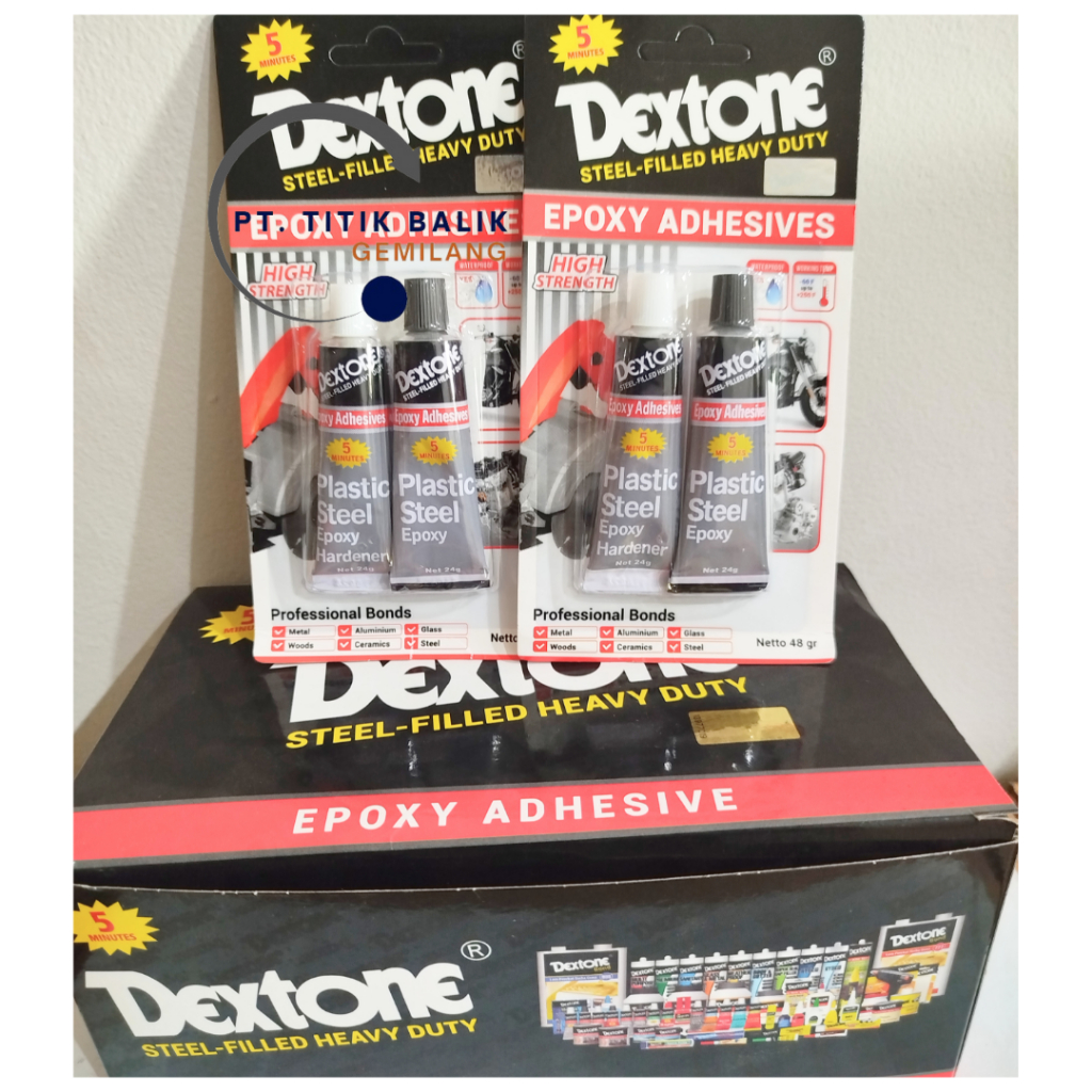 

DEXTONE 5 Minutes Plastic Steel Epoxy - Lem Besi DEXTONE