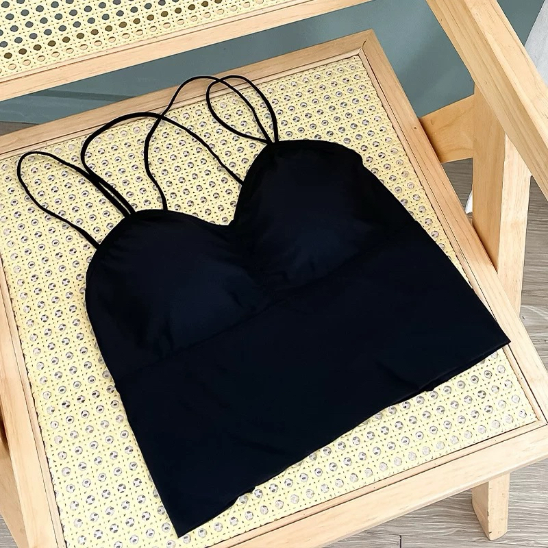 tanktop crop top tali silang belakang