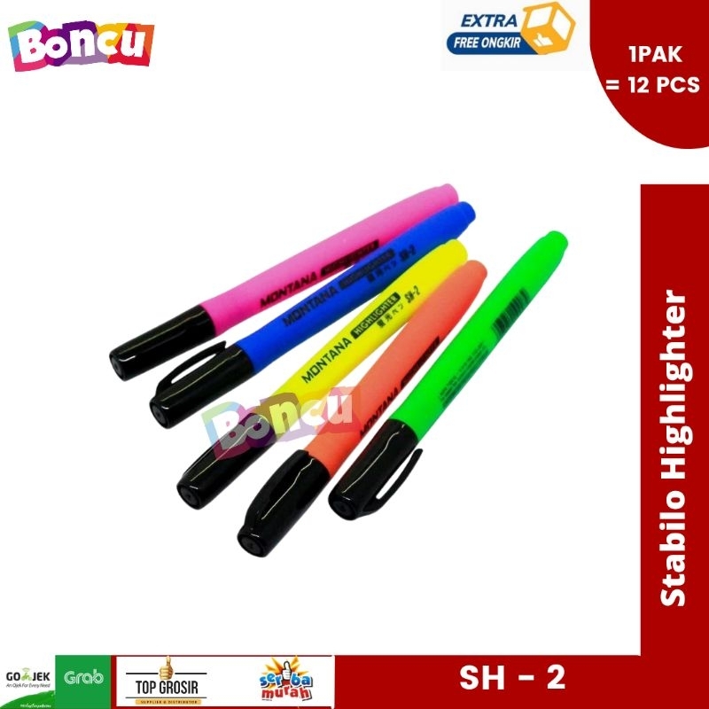 

Stabilo / Stabilo murah / higligter / MONTANA Highlighter (SH-2) Retail / MONTANA Highlighter (SH-2) / Stabilo Montana / Stabilo Murah / highlighter Murah