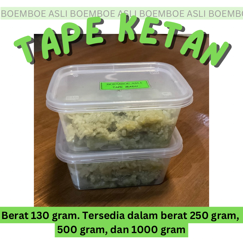 

PRE ORDER TAPE MADU KETAN HIJAU MANIS READY RAHINAN HAMPERS