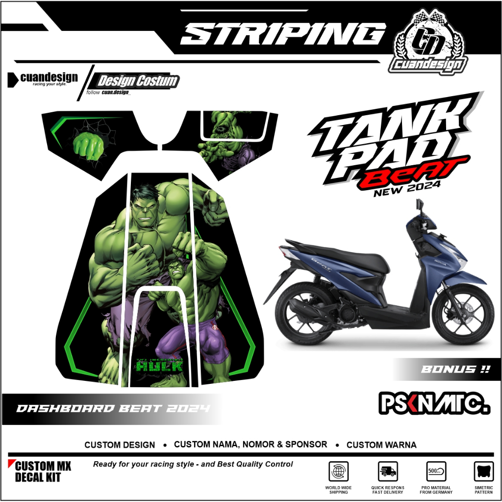 STICKER MARVEL SPIDERMAN IRON MAN HULK CAPTAIN AMERICA MARVEL STICKER STRIPING DASHBOARD PELINDUNG D