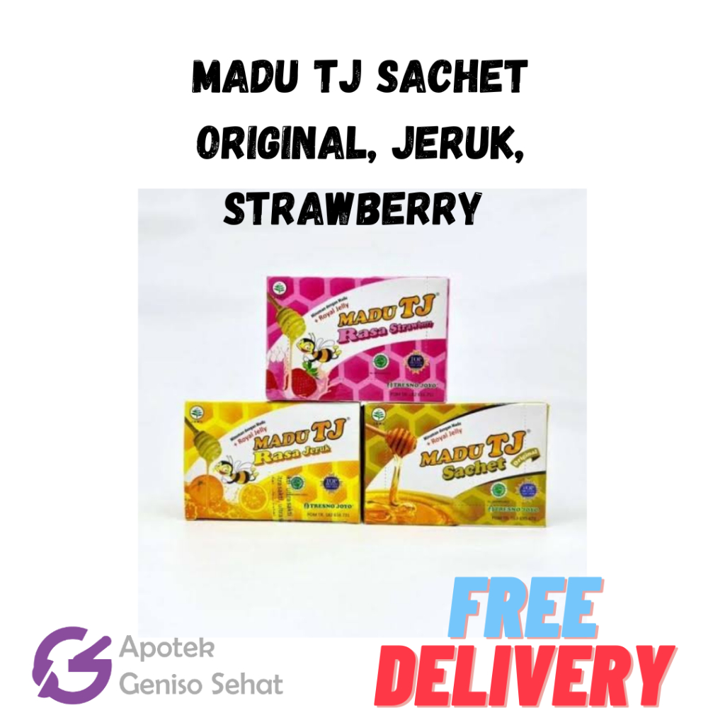 

MADU TJ SACHET ORIGINAL, JERUK, STRAWBERRY (BISA ECER)