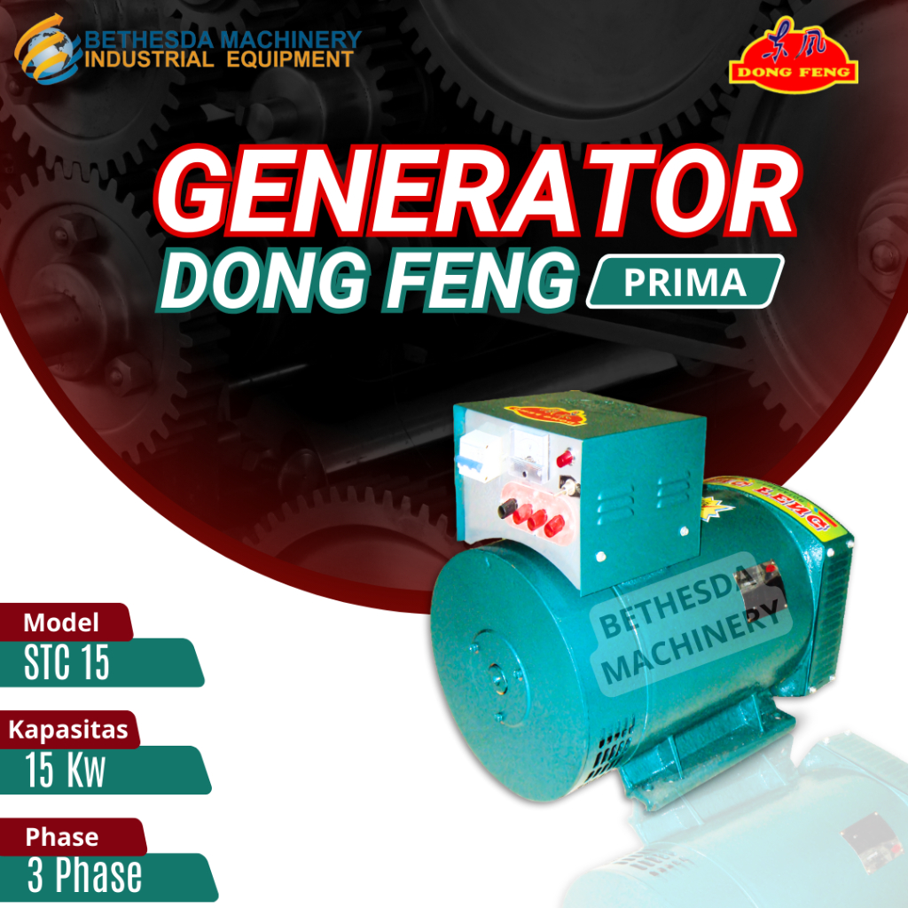Mesin Dongfeng Generator Alternator STC 15 15000 Watt 3 Phase
