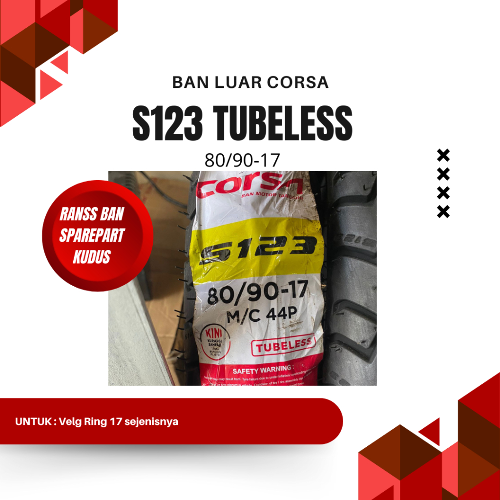 BAN LUAR CORSA S123 80/90-17