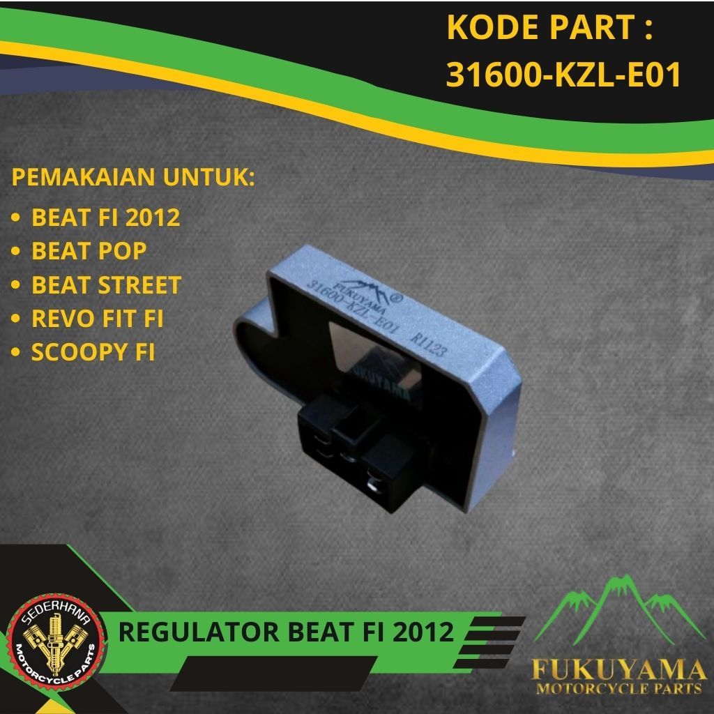REGULATOR KIPROK BEAT FI 2012 (STARTER KASAR) / BEAT POP / BEAT STREET / REVO FIT FI / SCOOPY FI FUK