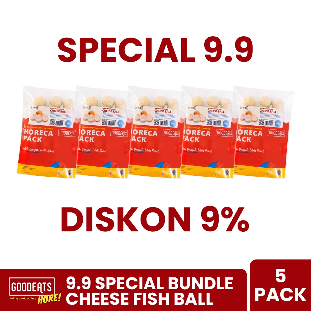 

SPECIAL 9.9 - GOOD EATS BUNDLE CHEESE FISH BALL 500 GR - 5 PACK