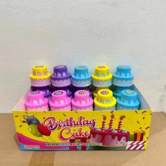 

NEW !! PERMEN MAINAN MAINAN DALAM BENTUK CAKE ISI 30 pcs