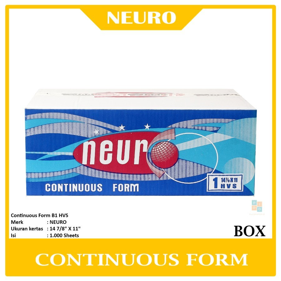 

NEURO Kertas Continuous Form 1 Ply Besar 14 7/8 x 11 - B1 ( DUS )