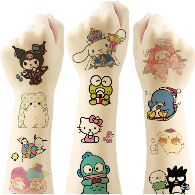 

J2 - Stiker tato korea tattoo stickers water transfer motif lucu
